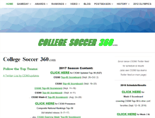 Tablet Screenshot of collegesoccer360.com